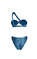 Magic Fish Tek Omuzlu Bikini Nikel Mavi #6