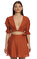 Lila Mie Kiremit Rengi Crop Top #2