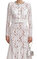 White Lace Embellished Midi Elbise #4
