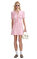 Pink Textured Knit Mini Elbise #1