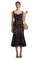 Black Fine Lace Midi Elbise #1