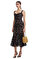 Black Fine Lace Midi Elbise #2
