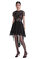 Black Dot Mesh Mini Elbise #2