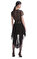 Black Dot Mesh Mini Elbise #3