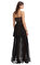 Black Dot Mesh Tiered Maxi Elbise #3