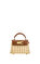 Elise Natural Rattan Dokuma Çanta #1