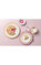 Fleur Soleil Turuncu Porselen Pasta Tabağı 21 cm #3