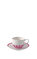 Fleur Cassis Pembe Porselen Kahve ve Çay Fincanı #2