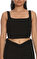 Whar İf Siyah Crop Top #5
