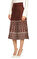 Derhy Kahverengi Desenli Etek #3