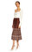 Derhy Kahverengi Desenli Etek #6