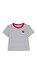 Kısa Kollu Çizgili Pamuklu Çocuk Tişört #1