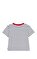Kısa Kollu Çizgili Pamuklu Çocuk Tişört #2