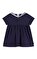 Denizci Yakalı Düz Kısa Kollu Pamuklu Bebek Elbise #1