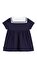Denizci Yakalı Düz Kısa Kollu Pamuklu Bebek Elbise #2