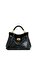 Siyah Lucia Klasik Vegan Deri El Çantası #1