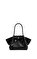 Siyah Hana Medium Vegan Deri Omuz Çantası #1