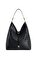 Siyah Aria Dokuma Detaylı Vegan Deri Omuz Çantası  #1