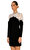 Sandro Dantel Detaylı Mini Siyah Elbise