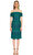 Ml Monique Lhuillier Madonna Yaka Yeşil Elbise