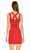 Karen Millen Kabartma Desenli Kırmızı Elbise