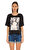 Guess Baskı Desen Siyah T-Shirt