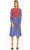 Sandro Çizgili Kırmızı Elbise