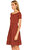 Sandro Kayık Yaka Kırmızı Elbise