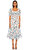 Self Portrait Çiçek Desenli Midi Pembe Elbise