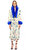 Ezra + Tuba Çiçek Desenli Kadife Palto