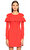 Karen Millen Fırfır Detaylı Kırmızı Elbise