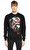 Dom Rebel Baskı Desen Siyah Sweatshirt