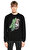 Dom Rebel Baskı Desen Siyah Sweatshirt