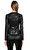 Philipp Plein İşleme Detaylı Siyah Deri Ceket