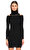 Guess Boğazlı Siyah Mini Elbise