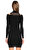 Guess Boğazlı Siyah Mini Elbise