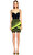 Balmain Çizgili Neon Mini Etek