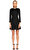Sandro Taş İşlemeli Siyah Mini Elbise