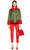Gucci Kürk Yaka Yeşil-Kırmızı Mont