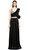 Lanvin İşleme Detaylı Siyah Uzun Gece Elbisesi