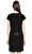 DKNY Diz Üstü Siyah Elbise