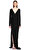 DKNY V Yaka Siyah Uzun Elbise