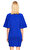 Alexander McQueen Kabartma Desen Saks Mavisi Mini Elbise