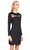 Ted Baker Transparan Detaylı Mini Siyah Elbise