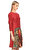 Alberta Ferretti Karma Desen Kırmızı Elbise
