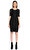 DKNY Dantel Detaylı Siyah Elbise