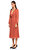 Exquise Boncuk İşlemeli Karamel Midi Elbise