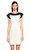 Emilio Pucci İşleme Detaylı Siyah-Beyaz Elbise