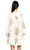 Alexander McQueen Çiçek Desenli Krem Rengi Mini Elbise