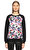 Manoush Çiçek Desenli Siyah Sweatshirt